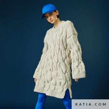 kit kit wow gebreide jurk met kabels alexa 58 os s1 katia fh