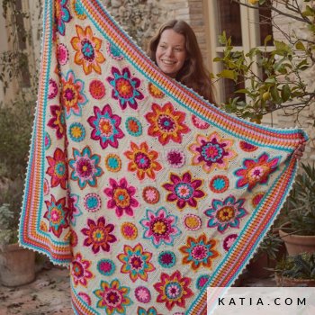 kit kit cal flowers forever unico blumen hakeldecke 9726 os s1 katia fh
