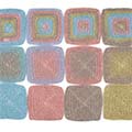 305 - Pastel blue-Light lilac-Light pink-Beige