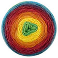 65 - Blauw-Geel-Oranje-Kauwgom roze-Groen