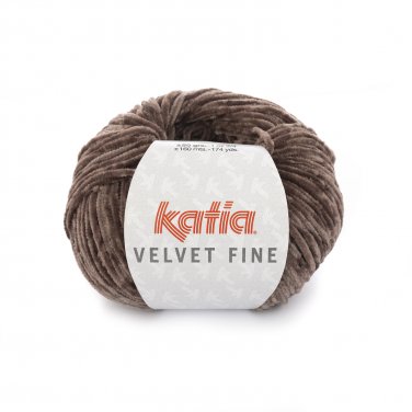 lana hilo velvetfine tejer poliester marron otono invierno katia 203 p