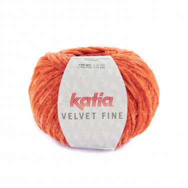 lana hilo velvetfine tejer poliester naranja otono invierno katia 222 p