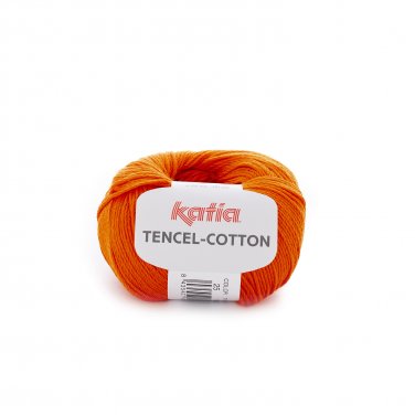 yarn wool tencelcotton knit lyocell cotton orange spring summer katia 25 p