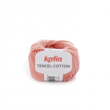yarn wool tencelcotton knit lyocell cotton salmon pink spring summer katia 17 p