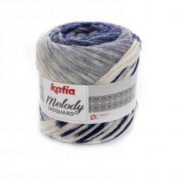 lana hilo melodyjacquard tejer merino poliamida azul crudo otono invierno katia 250 p
