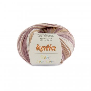 lana hilo babyjacquard tejer acrilico poliamida marron beige rosa otono invierno katia 92 fh