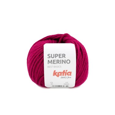 lana hilo supermerino tejer acrilico merino rojo frambuesa otono invierno katia 30 p