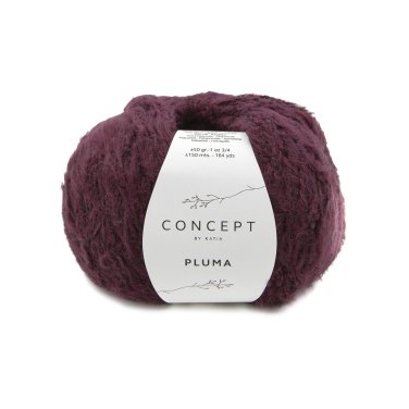 wol garens pluma breien katoen polyamide bordeauxrood alle seizoenen katia 78 p