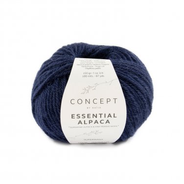 laine fil essentialalpaca tricoter alpaga superfin merino superwash bleu fonce automne hiver katia 88 p