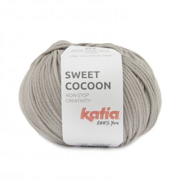 laine fil sweetcocoon tricoter viscose polyamide gris moyen printemps ete katia 94 p