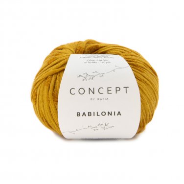laine fil babilonia tricoter coton peigne viscose moutarde printemps ete katia 71 p