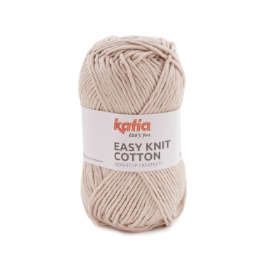 wloczka easyknitcotton dzianina bawelna bezowy wiosna lato katia 8 p
