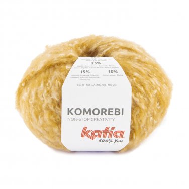 laine fil komorebi tricoter merino fine coton polyamide mohair moutarde automne hiver katia 77 p