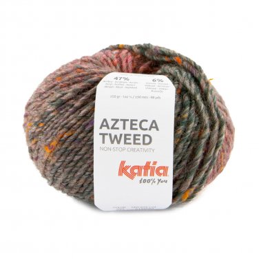 lana hilo aztecatweed tejer acrilico lana virgen viscosa coral verde palido marron otono invierno katia 300 p