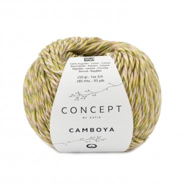 yarn wool camboya knit cotton light pink pistachio yellow green all seasons katia 75 p