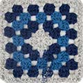 109 - Grijs-Donker blauw-Medium blauw