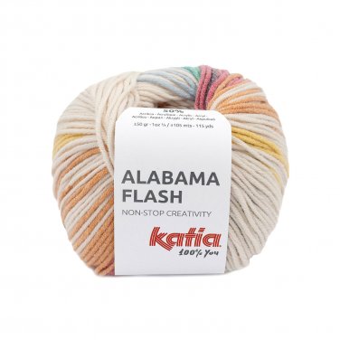 garn wolle alabamaflash stricken baumwolle polyacryl naturweis blau hellfuchsia hellorange fruhjahr sommer katia 101 p