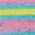 101 - Pistache clair-Vert fluo-Bleu turquoise-Rosé