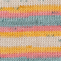 102 - Turquoise pastel-Jaune-Rosé-Beige