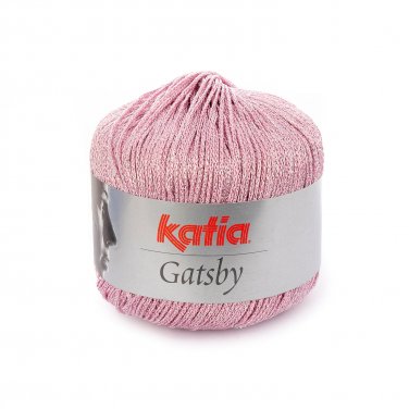 lana filato gatsby knit viscosa poliammide poliestere metallizzato rosa argento all seasons katia 21 p