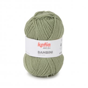 yarn wool bambini knit wool acrylic light green autumn winter katia 744 p