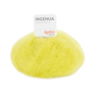 yarn wool ingenua knit mohair polyamide merino lemon yellow autumn winter katia 85 p