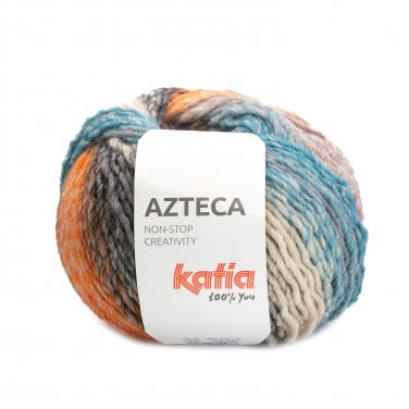 wol garens azteca breien scheerwol acryl oranje blauw grijs herfst winter katia 7894 p