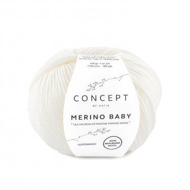 lana filato merinobaby knit merino extrafine bianco autunno inverno katia 1 p