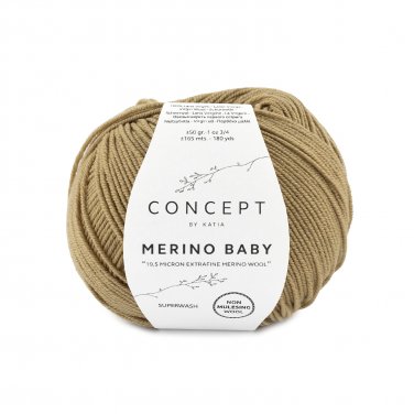 lana hilo merinobaby tejer merino extrafine marron oliva otono invierno katia 150 p
