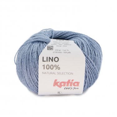 wloczka lino100 dzianina len jasny jeans wiosna lato katia 34 p