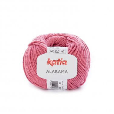 laine fil alabama tricoter acrylique coton rouge framboise all seasons katia 56 p