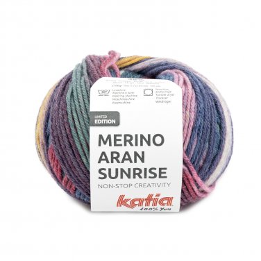 lana filato merinoaransunrise knit merino superwash acrilico fucsia blu ocra autunno inverno katia 306 p