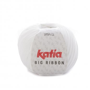 lana filato bigribbon knit cotone poliestere bianco all seasons katia 1 p
