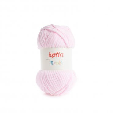 yarn wool bambi knit polyester light pink autumn winter katia 301 p