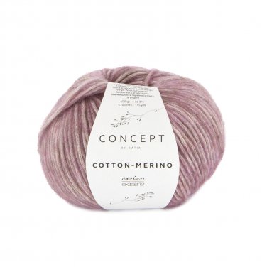 lana filato cottonmerino knit cotone merino extrafine violetto pastello autunno inverno katia 143 p