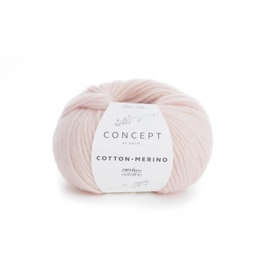 lana hilo cottonmerino tejer algodon merino extrafine rosa muy claro otono invierno katia 103 p