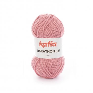 wol garens marathon35 breien acryl wol kauwgom roze herfst winter katia 42 p