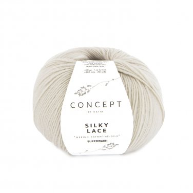 lana filato silkylace knit merino extrafine superwash seta grigio pietra autunno inverno katia 189 p