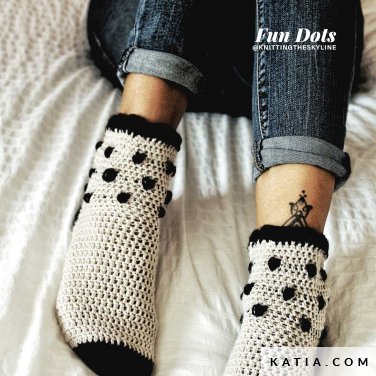 patron tricoter tricot crochet chaussettes chaussettes courtes automne hiver katia 5006 3 p