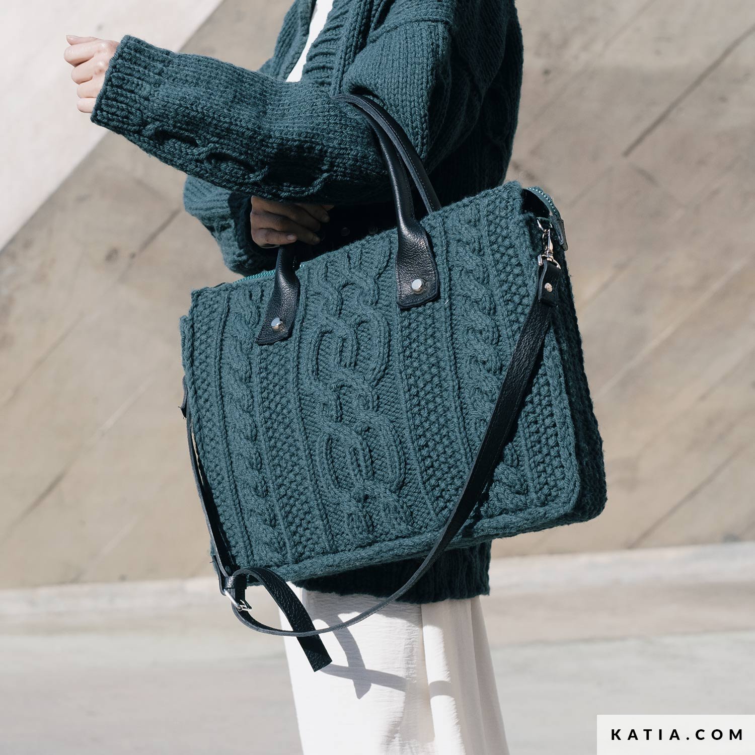 patron tejer punto ganchillo mujer bolso otono invierno katia 5009 2 01 g
