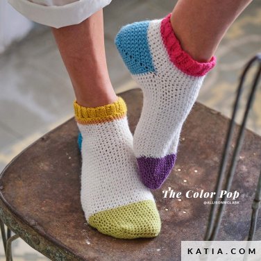 patron tricoter tricot crochet chaussettes chaussettes courtes automne hiver katia 5010 8 p