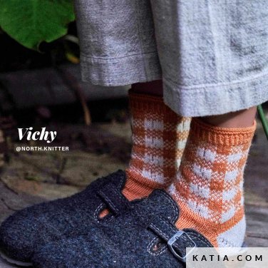patron tricoter tricot crochet chaussettes chaussettes longues automne hiver katia 5010 4 p