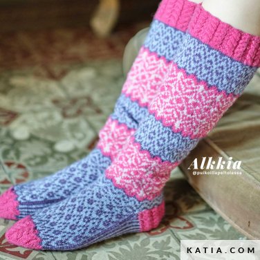 patron tricoter tricot crochet chaussettes chaussettes longues automne hiver katia 5022 1 p