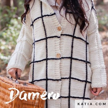pattern knit crochet woman coat autumn winter katia 5023 5 p