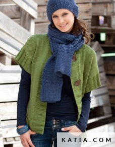patron tejer punto ganchillo mujer chaqueta otono invierno katia 5933 11 p