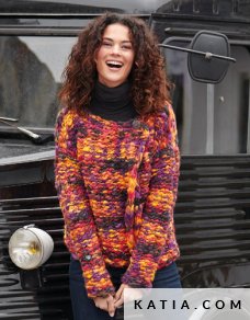 patron tricoter tricot crochet femme veste automne hiver katia 5943 13 p