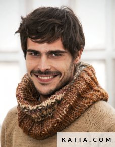 anleitung stricken hakeln herren rundschal herbst winter katia 5945 29 p
