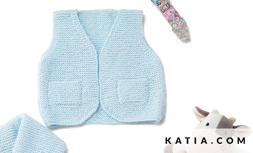 patron tricoter tricot crochet layette gilet printemps ete katia 5965 10 g