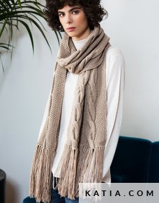 patron tricoter tricot crochet femme echarpe automne hiver katia 5999 38 p