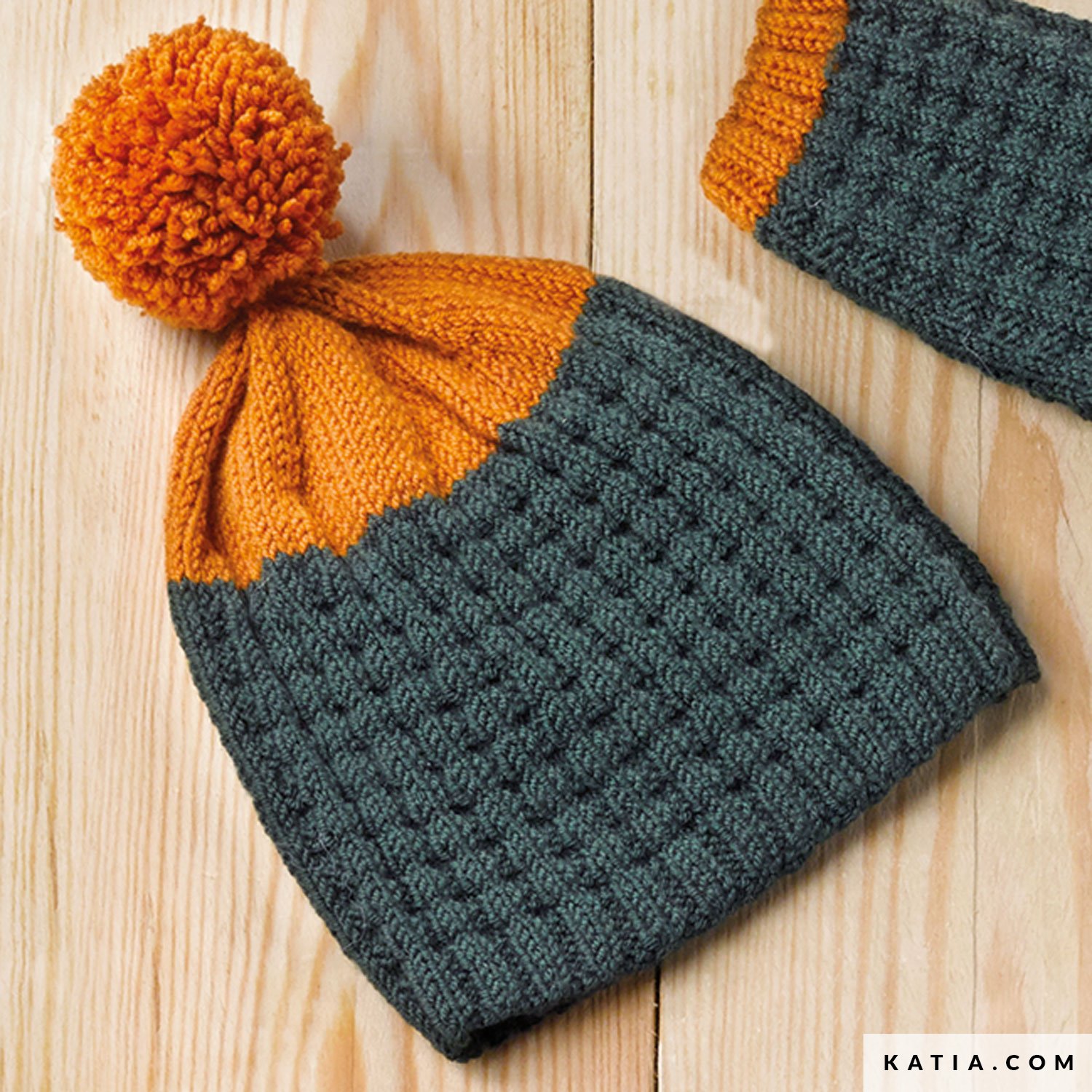 patron tejer punto ganchillo bebe gorro otono invierno katia 6038 39 g